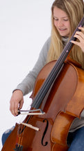 Load image into Gallery viewer, NO NEED to worry about your bow hand! WADA GRIP for CELLO helps maintain the BEST FORM to develop a sense of balance for the bow hand.  You can concentrate on your sound and music with a relaxed hand and arm from the beginning.  &quot; I bought one and had a cellist really like it - unfortunately we got shut down before he could use it more than few times&quot;  ~ Carrie, Maryland
